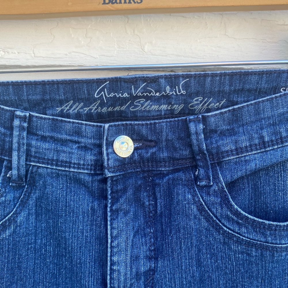 Gloria Vanderbilt Blue Capri Jeans 8P - Picture 2 of 7